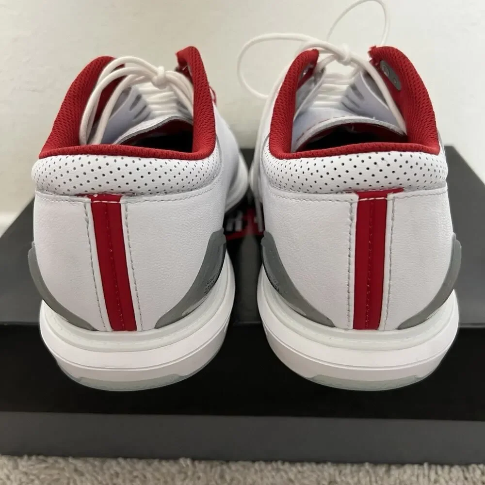 Jordan Nike Air ADG 5 White Fire Red Metallic Men's FQ7874-101 Size 11.5 New